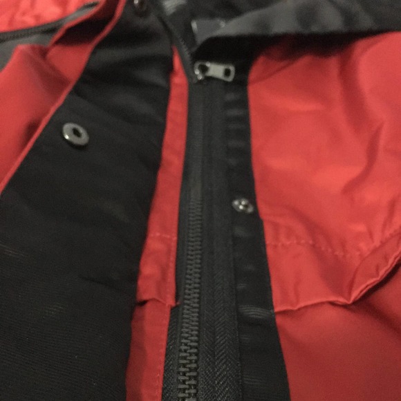 NEW A|X Armani Exchange Women's Down Fill Winter Jacket Sz Large Red MSRP $380 - Picture 2 of 9